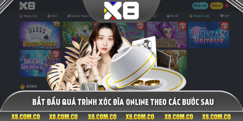 Bắt đầu quá trình xóc đĩa online theo các bước sau