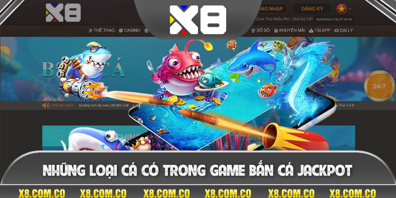 Những loại cá có trong game bắn cá jackpot