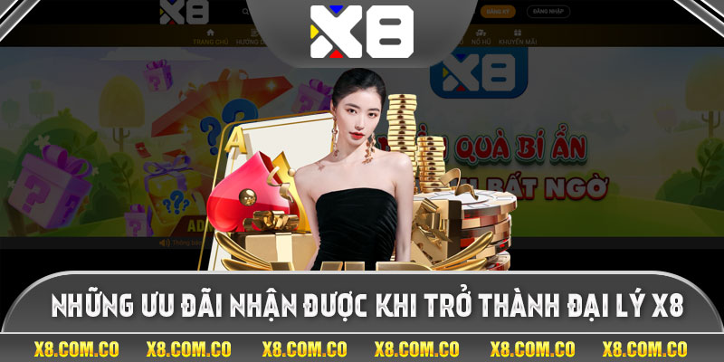 Những ưu đãi nhận được khi trở thành đại lý x8